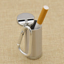 Useful Metal Ashtray With Key Chain Mini Pocket Portable Ash Holder Cylinder 1pc
