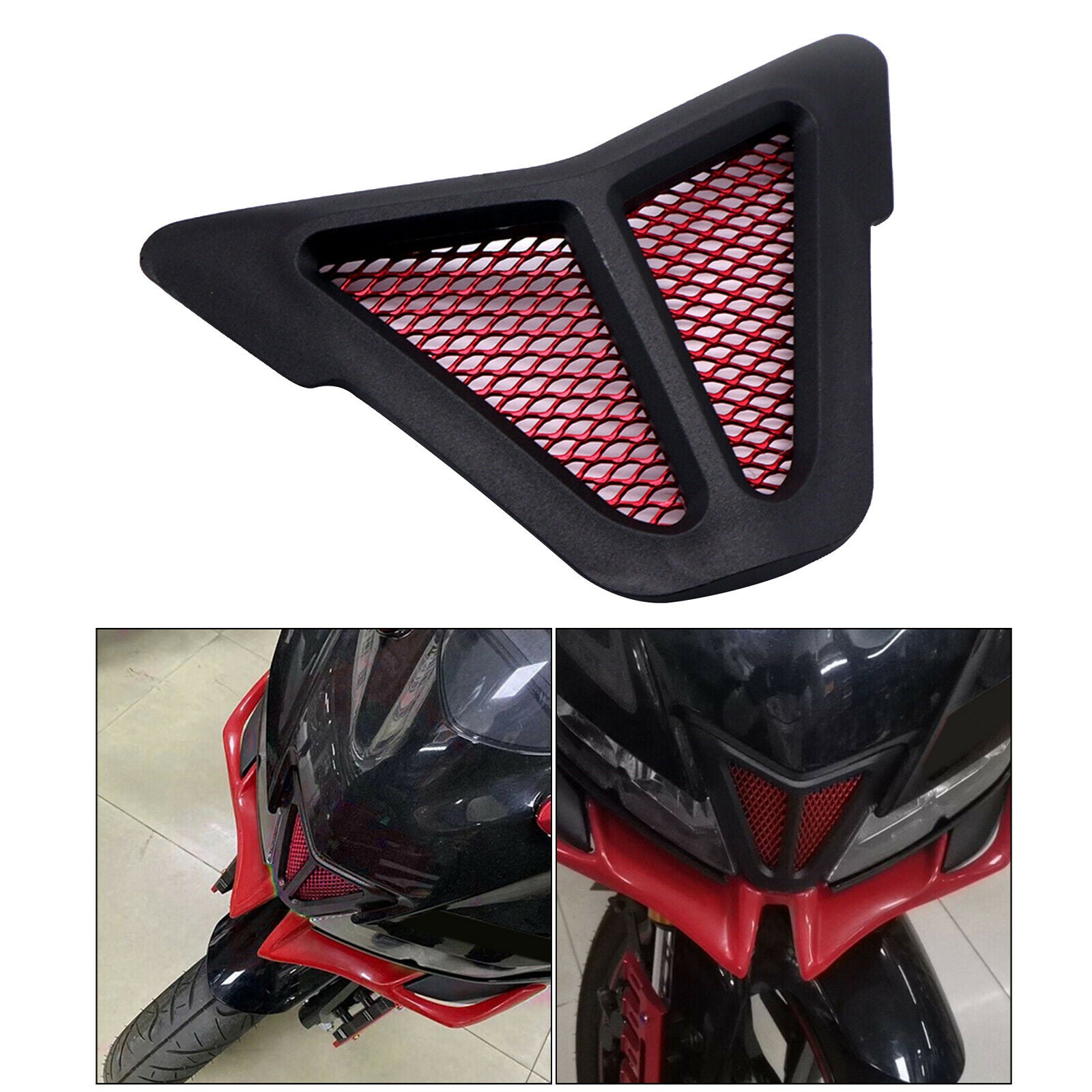 Front Air Cover Grilled Guard Replaces for Yamaha R15 V3 Spare Parts Red
