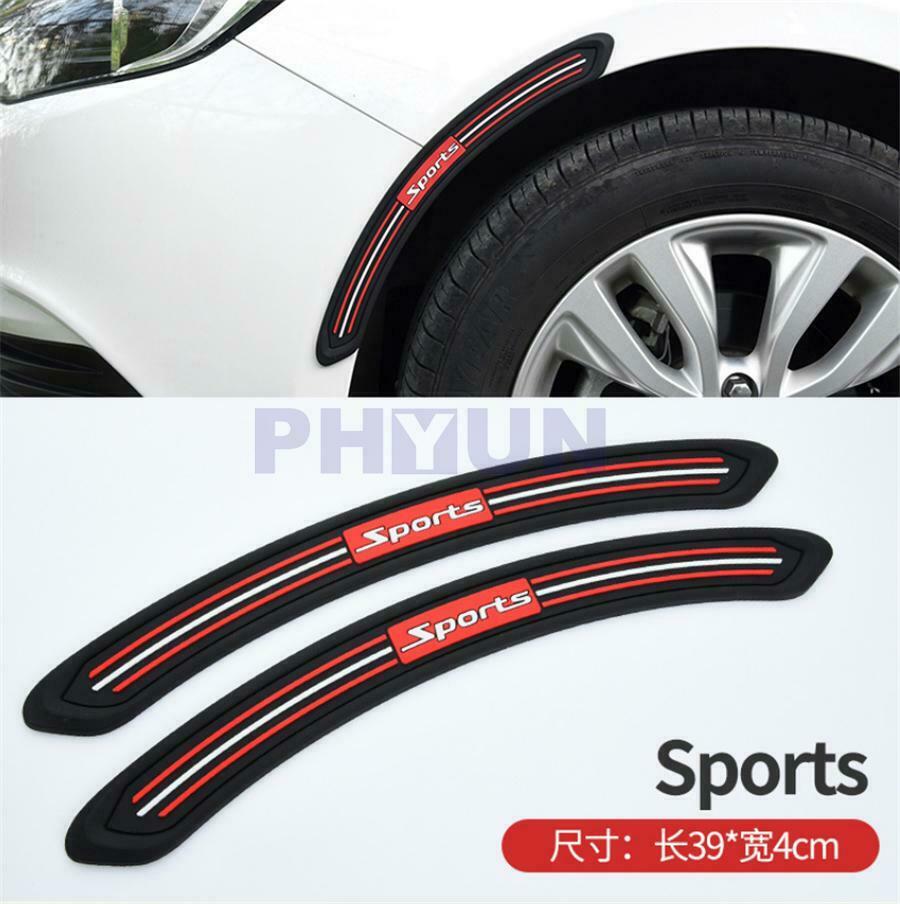 2* Car Wheel Wells Fender Eyebrow Edge Trim Protector Rubber Strips Bumper Guard