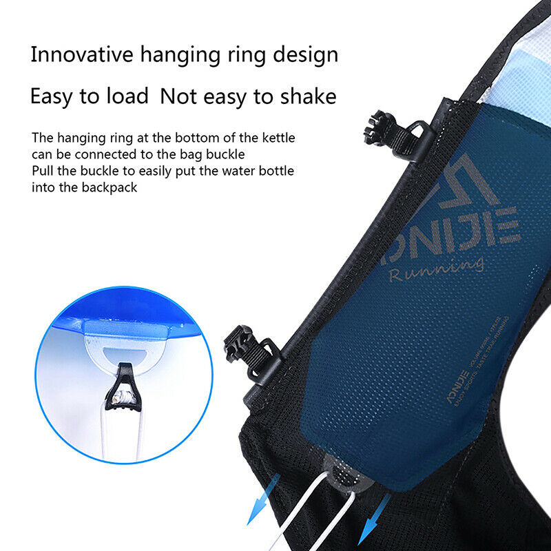 500ml Outdoor Sports Bevel Water Bottle Soft Flask Hydration Kettle BPA F JY