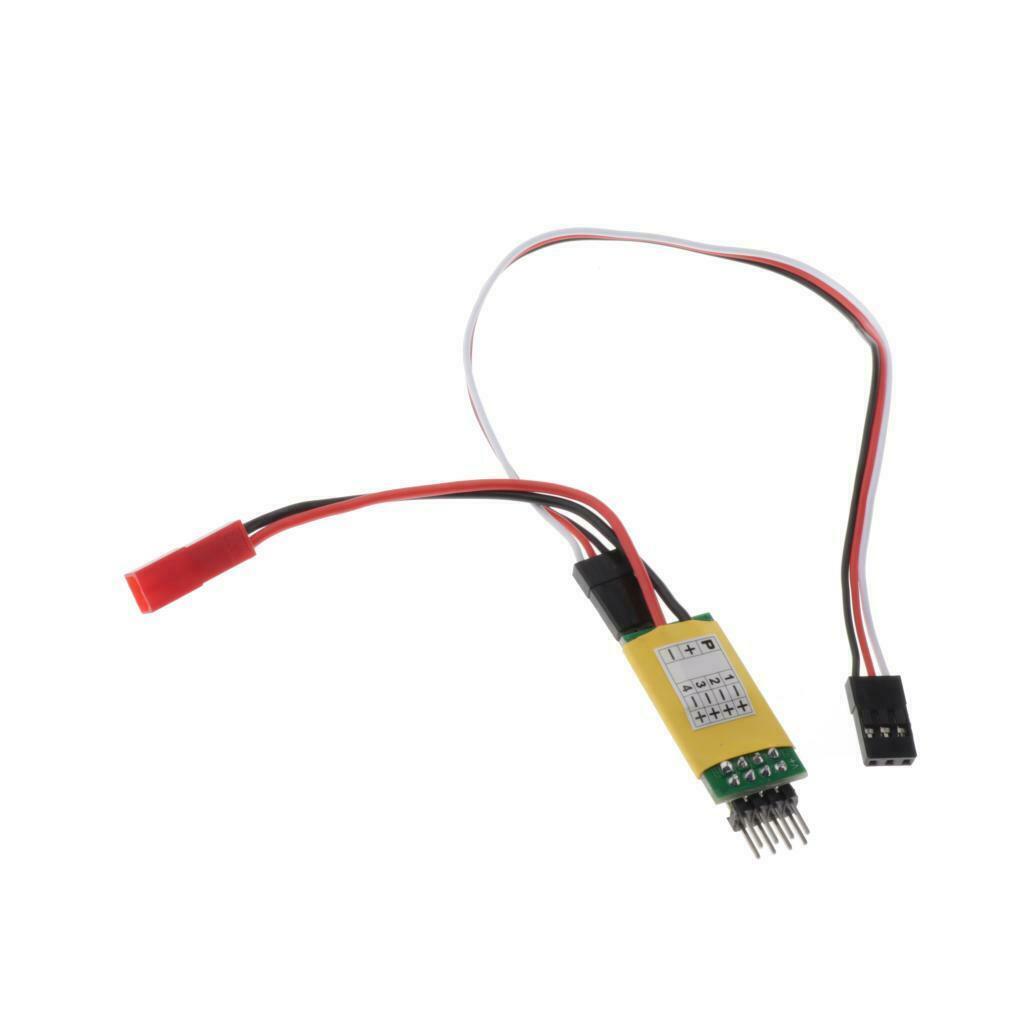 3 Channels Control Leds Switch 7 Ways Power Supply for 1/10 1/8 RC Car Parts