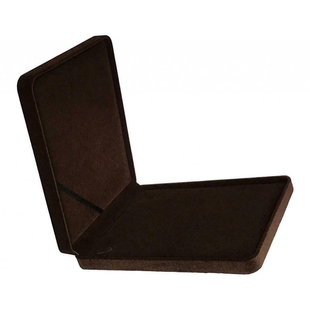 Velvet Jewelry Necklace Box Case with Lid Travel Jewelry Storage Case Coffee