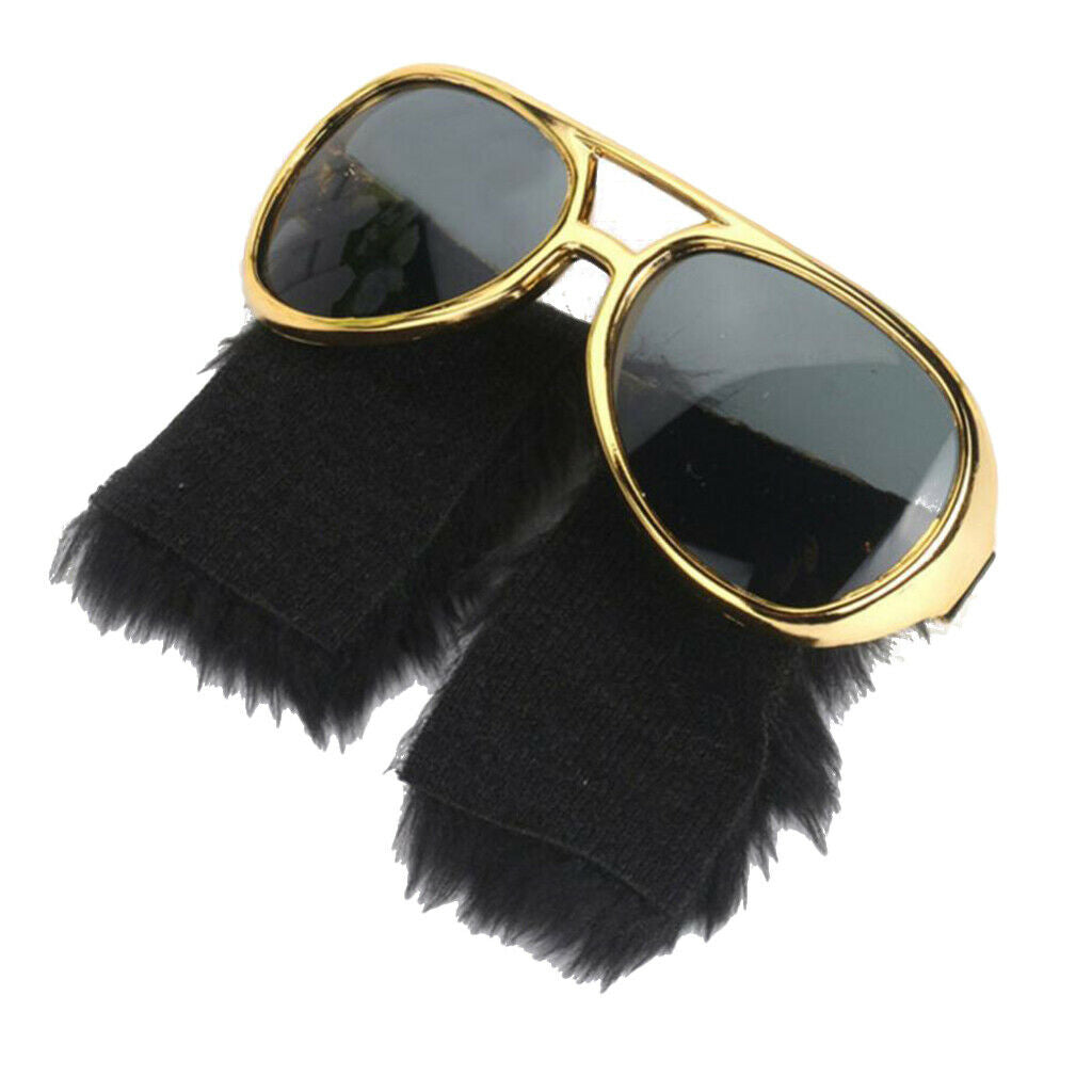 Prettyia Novelty 70s Disco Sunglasses Beard Glasses  Fancy Dress