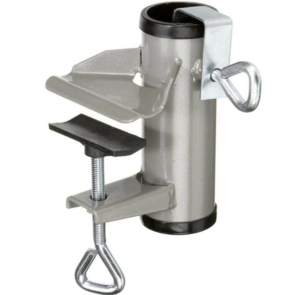 Stable Heavy Duty Parasol Fixed Clip Patio Metal Outdoor Garden Umbrella Stand