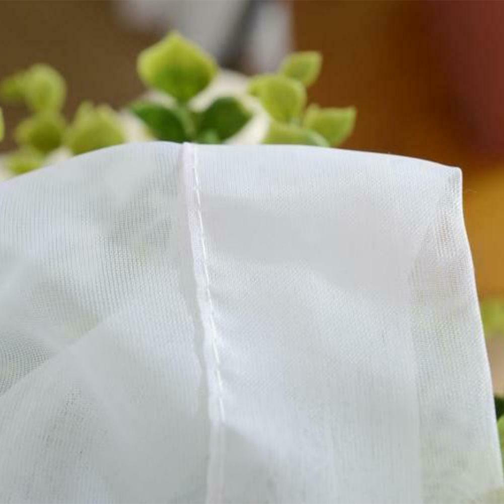 Solid White Yarn Curtain Window Tulle Curtains for Living Room @