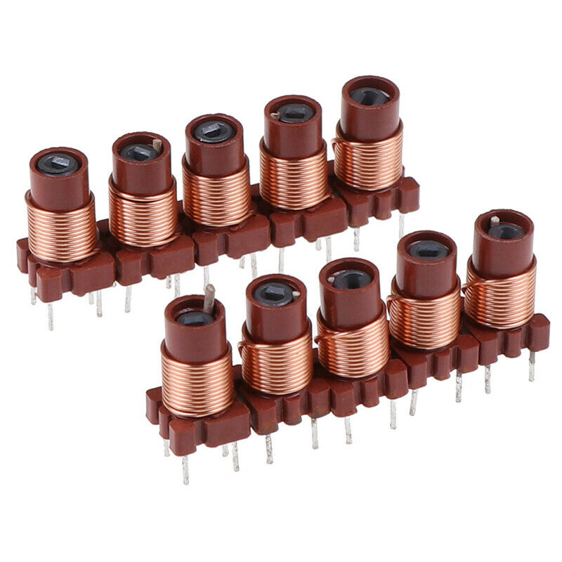 10pcs 12T 0.6uh-1.7uh Adjustable High-Frequency Ferrite Core Inductor J_DD