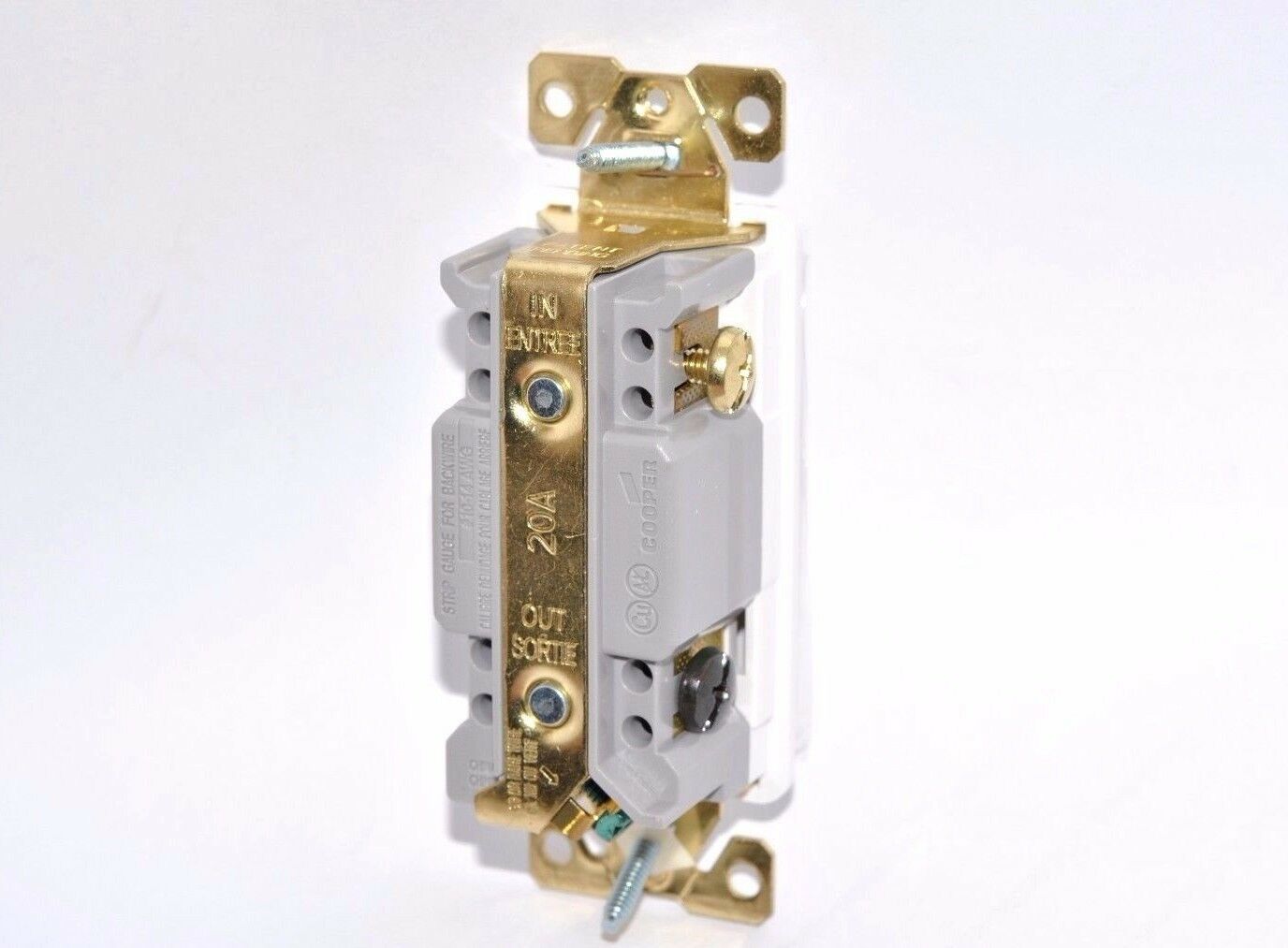 1pcs - COOPER 7624W 20A 120/277V AC 4-Way Decorator Switch - White