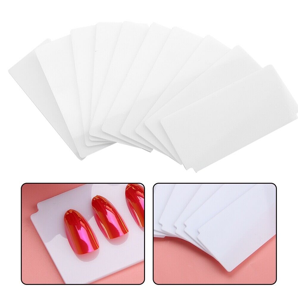 10pcs Nail Art Storage Box Card Slot Sheet Nail Art Sheet Display Plastic Sheet