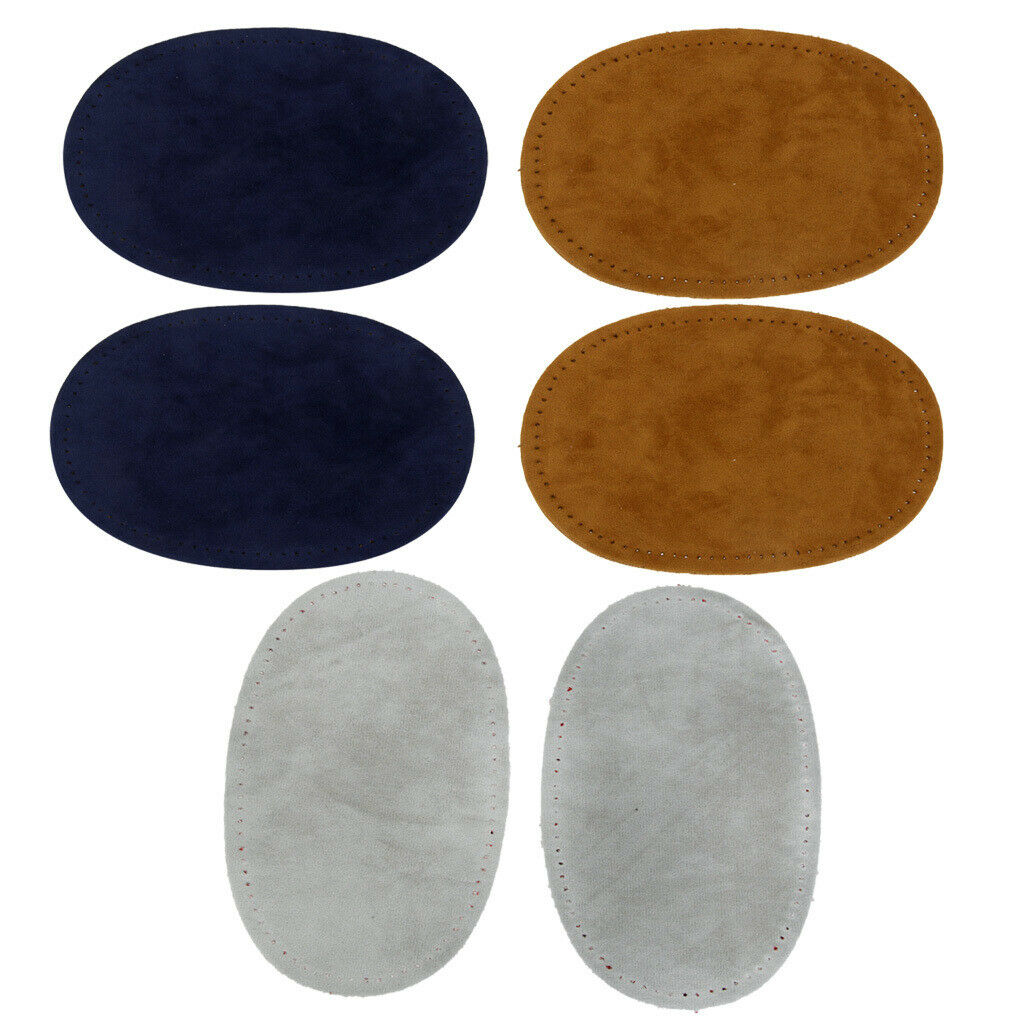 3 Pairs Cloth Sew-On Elbow Knee Path Applique for Jeans Shirt Sewing Reapir