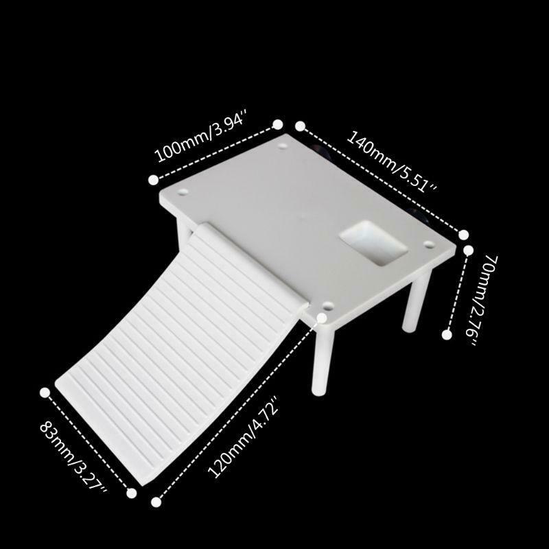 Plastic Turtle Basking Platform Reptile Ramp Ladder Resting Terrace Suction