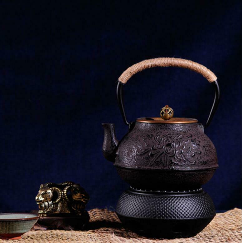 Cast Iron Teapot Warmer Charcoal Stove Tea Pot Holder Japanese Tea Ceremony