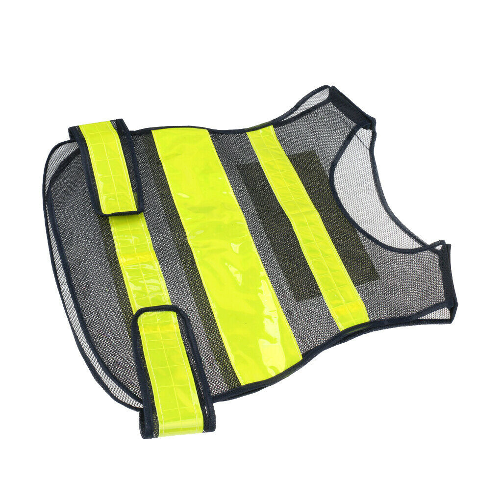 High Visibility Safety Vest Security Vest with Lime Reflective Stripes