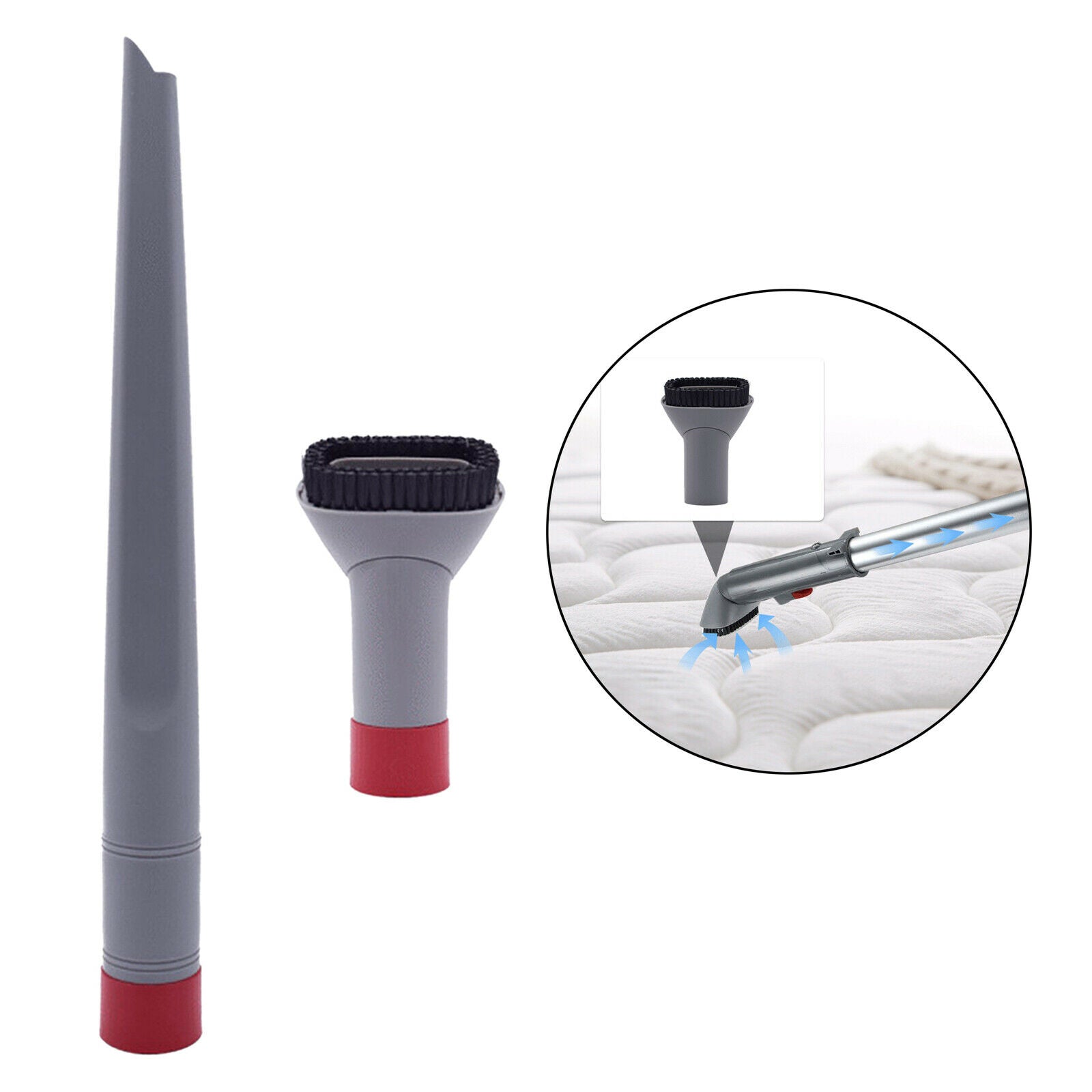 Plastic Vacuum Crevice Nozzle + Dust Brush for Shark Rotator Lift Away NV501