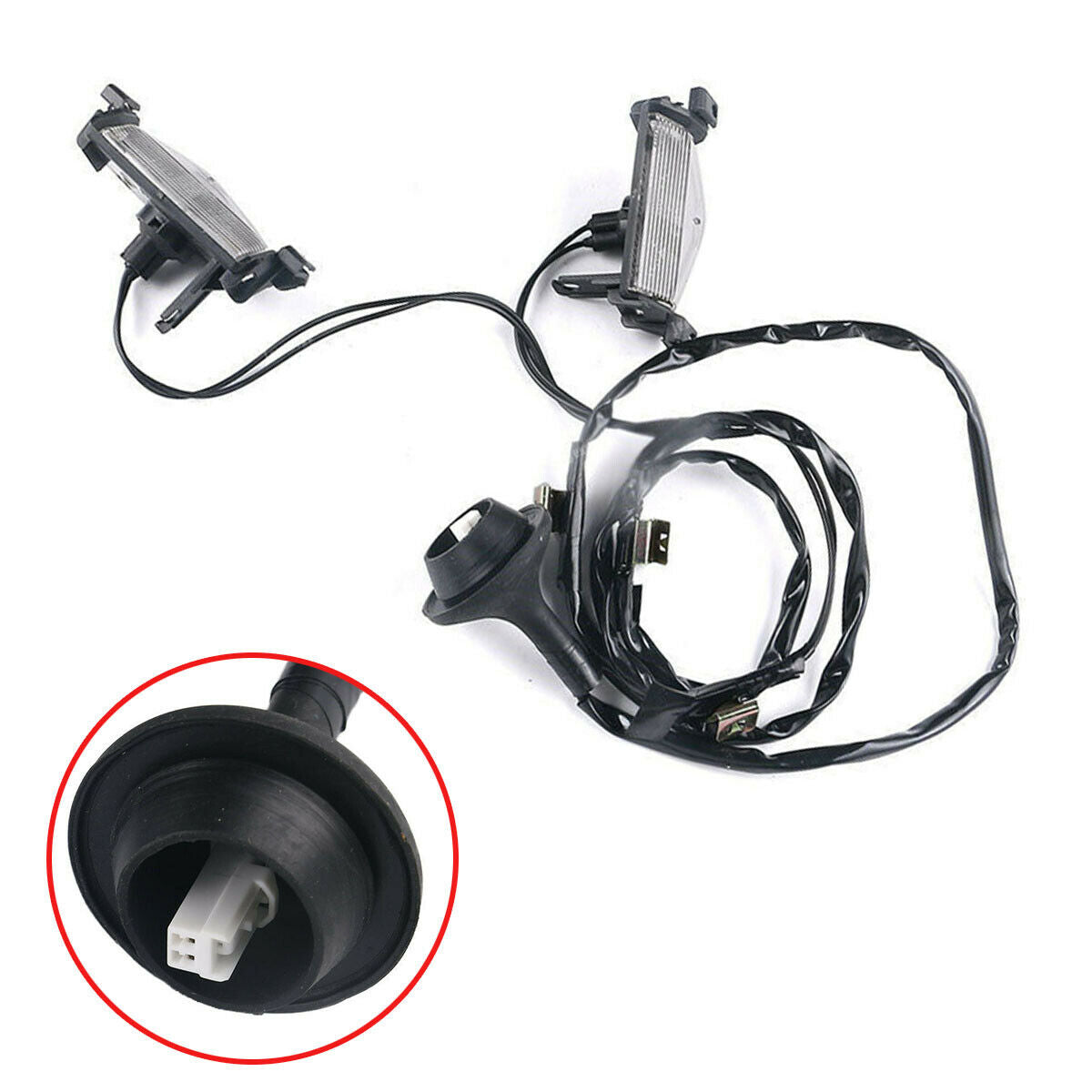 1 Set Vehicle Rear Trunk License Plate Lamp Light Unit Kit For Mazda 3 2009-2013