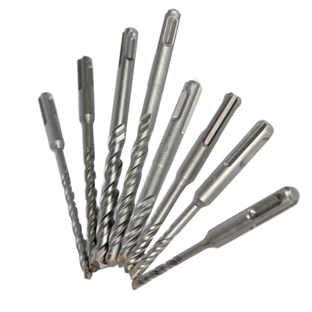 8pcs Tungsten Steel Drill Bit Set - Drilling Power Tool Accessories Drilling