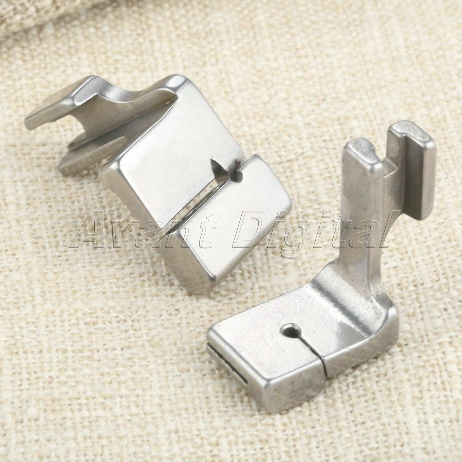 2Pcs P5+P5W Wrinkled Presser Foot Feet Steel f Industrial Flatcar Sewing Machine