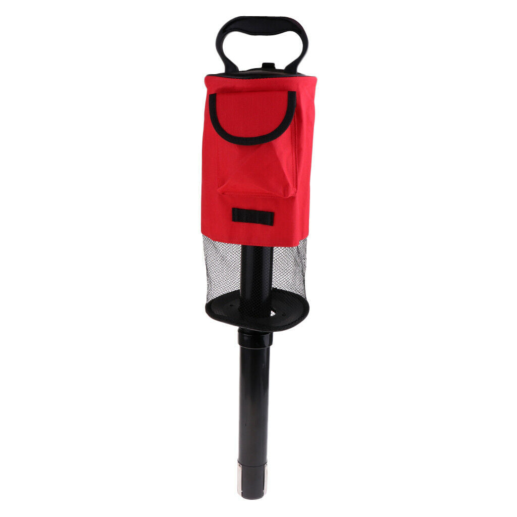 Golf Ball Picker Shag Bag Putter Portable Retriever Ball Storage Holder