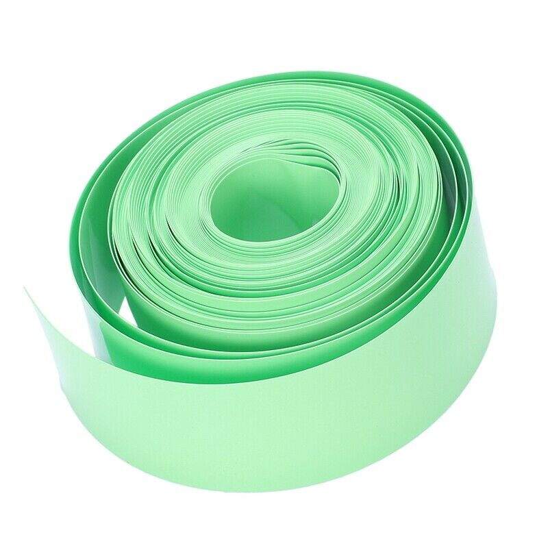 10M 29.5mm PVC Heat Shrink Tubing Wrap for 1 x 18650 Battery Light Green Z7D6D6