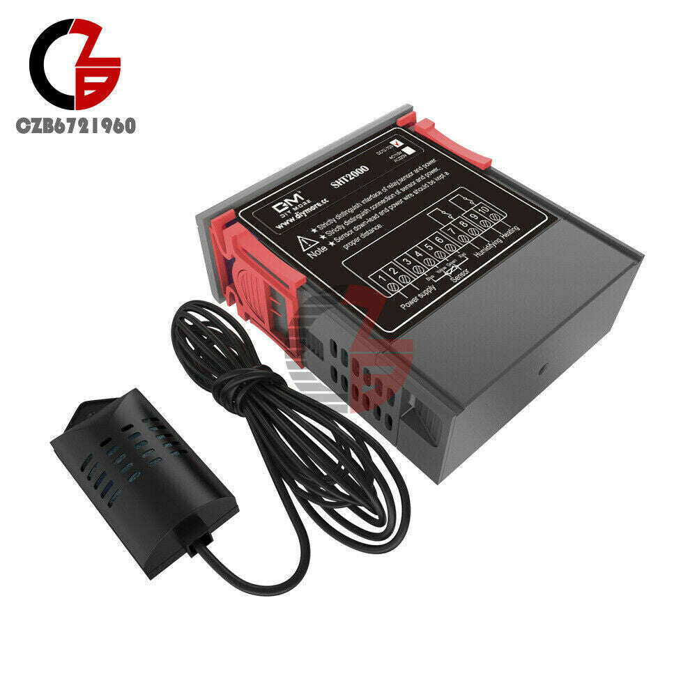 SHT2000 Humidity Hygrometer Thermostat Temperature Controller DC 12-72V 10A