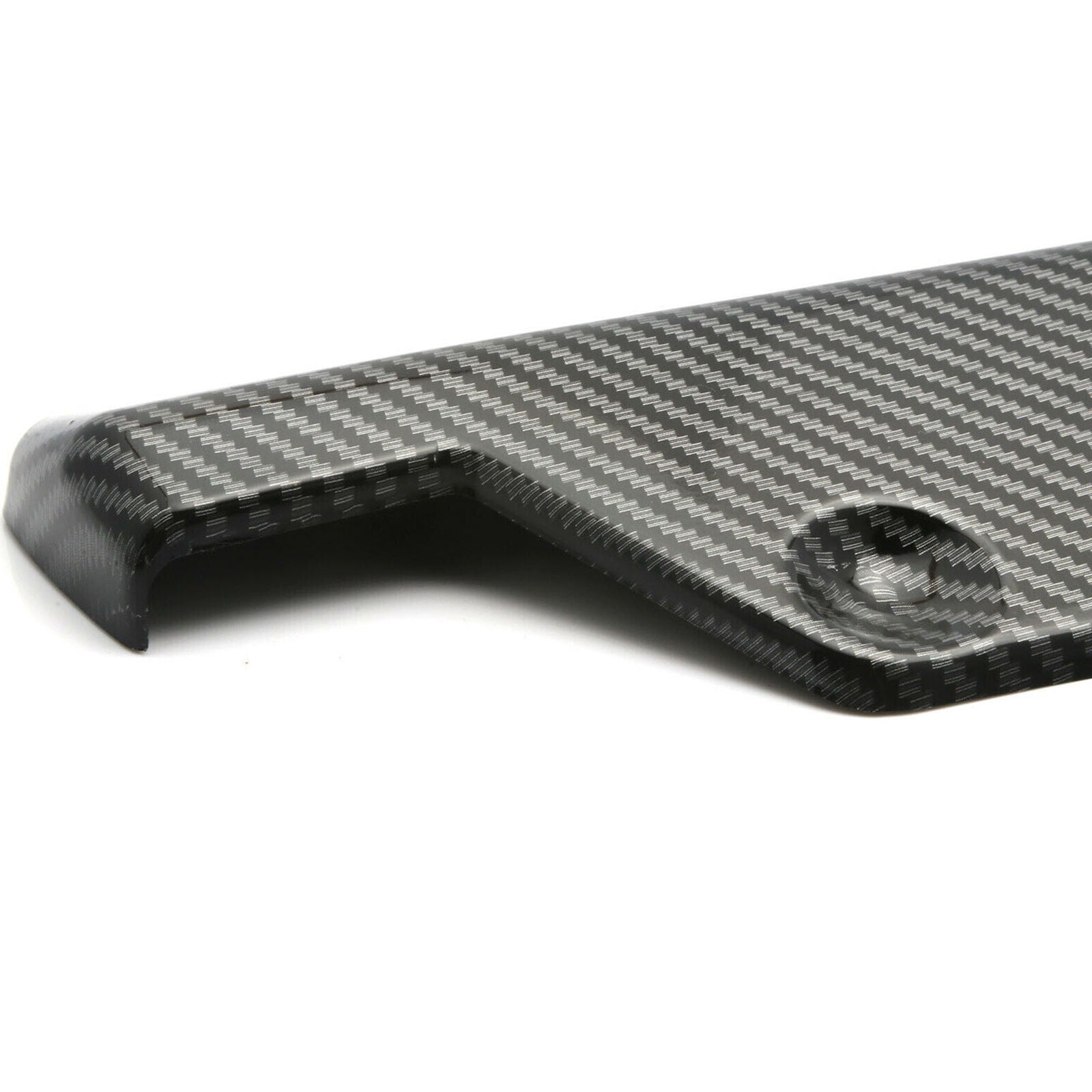 2pcs Carbon Fiber Car Rear Bumper Lip Diffuser Splitter Canard Spoiler Universal
