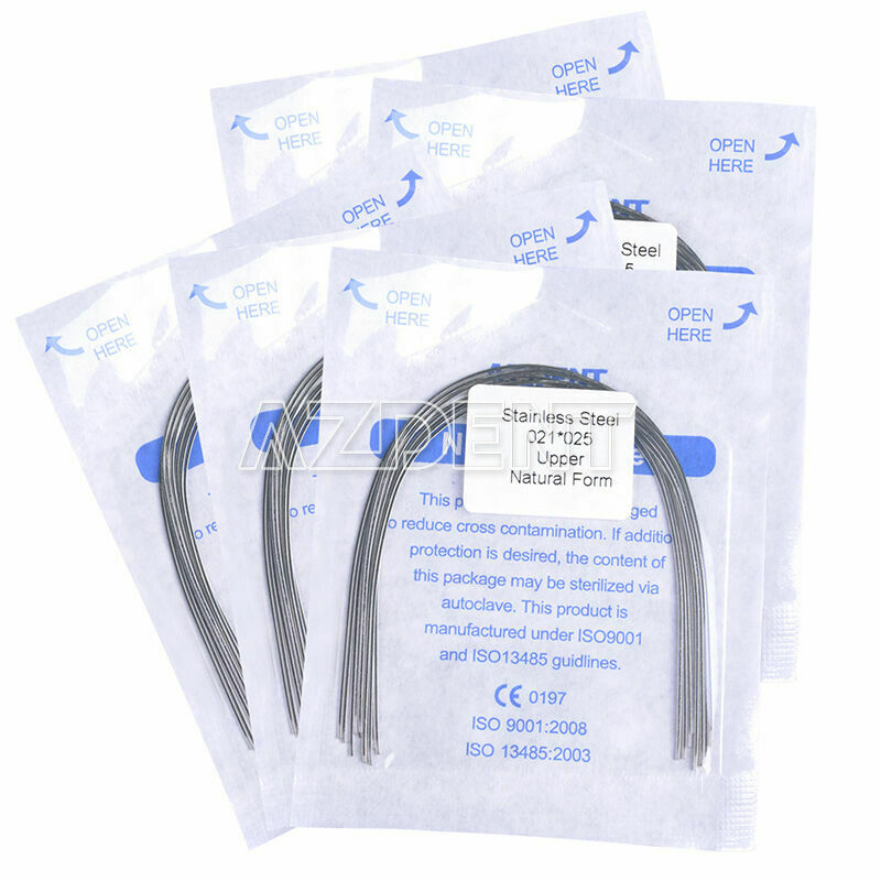 30 Bags Dental Ortho Arch Wire Stainless Steel Rectangular 021*025 Upper AZDENT