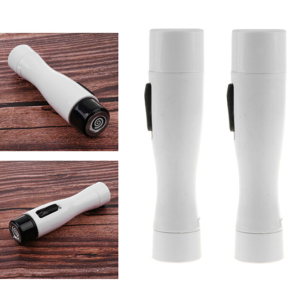 2X Portable Hair Removal Electric Compact Epilator Facial Shaver for Ladies