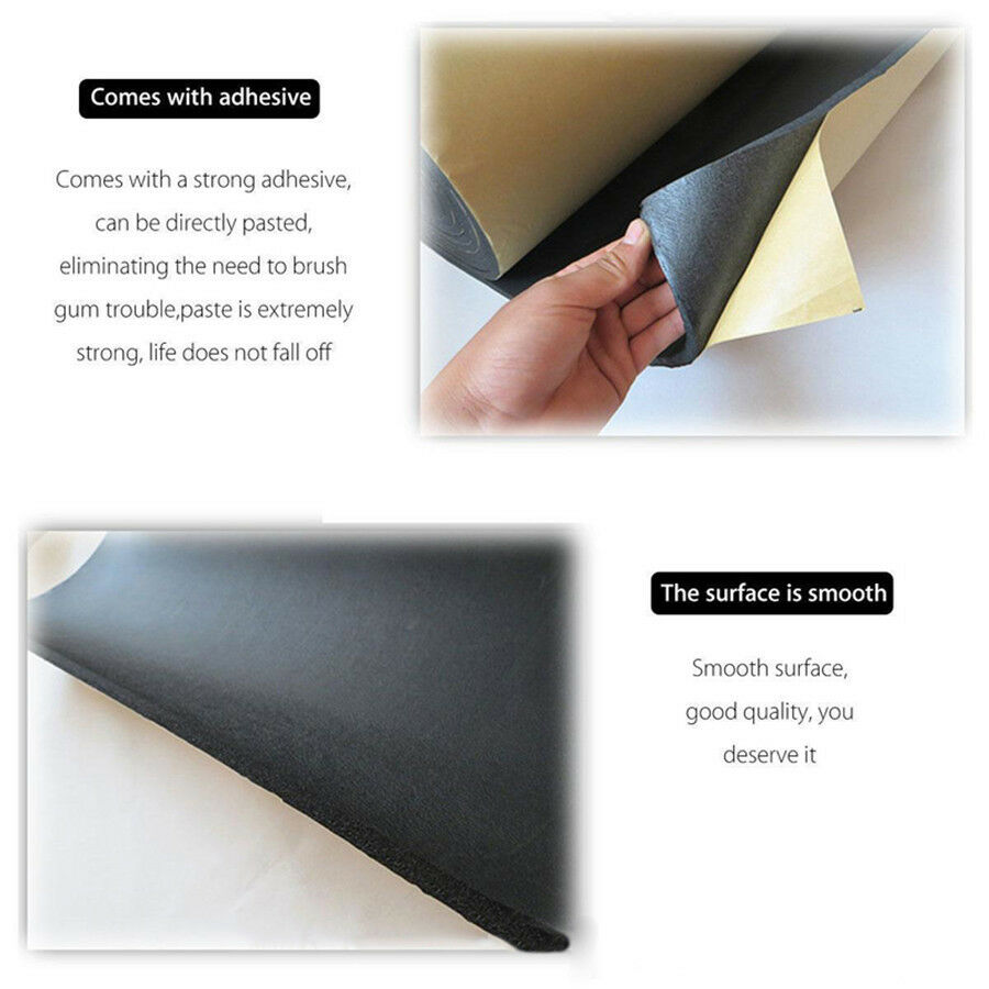 9 Sheets Flame Retardant Sound Proofing Waterproof Closed Cell Foam 6mm Thick