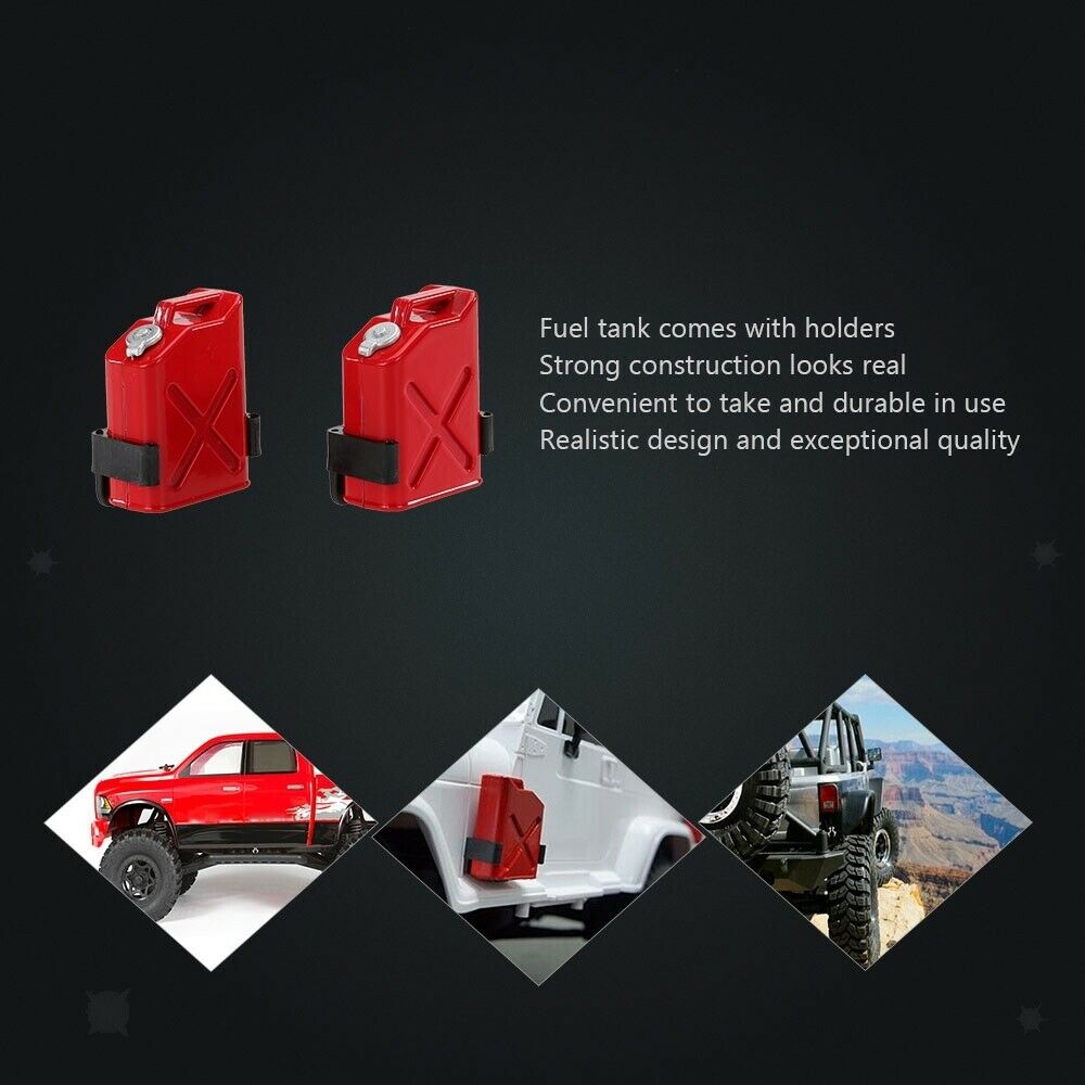 2PCS 1/10 Scale RC Rock Crawler Accessory Mini Fuel Tank For D90 Axial