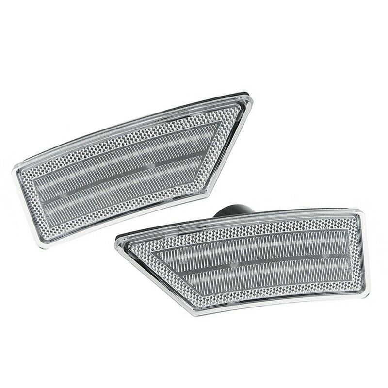Chrome Housing LED Front Side Marker Parking Lights Strip for Ford Ranger 20U9K7