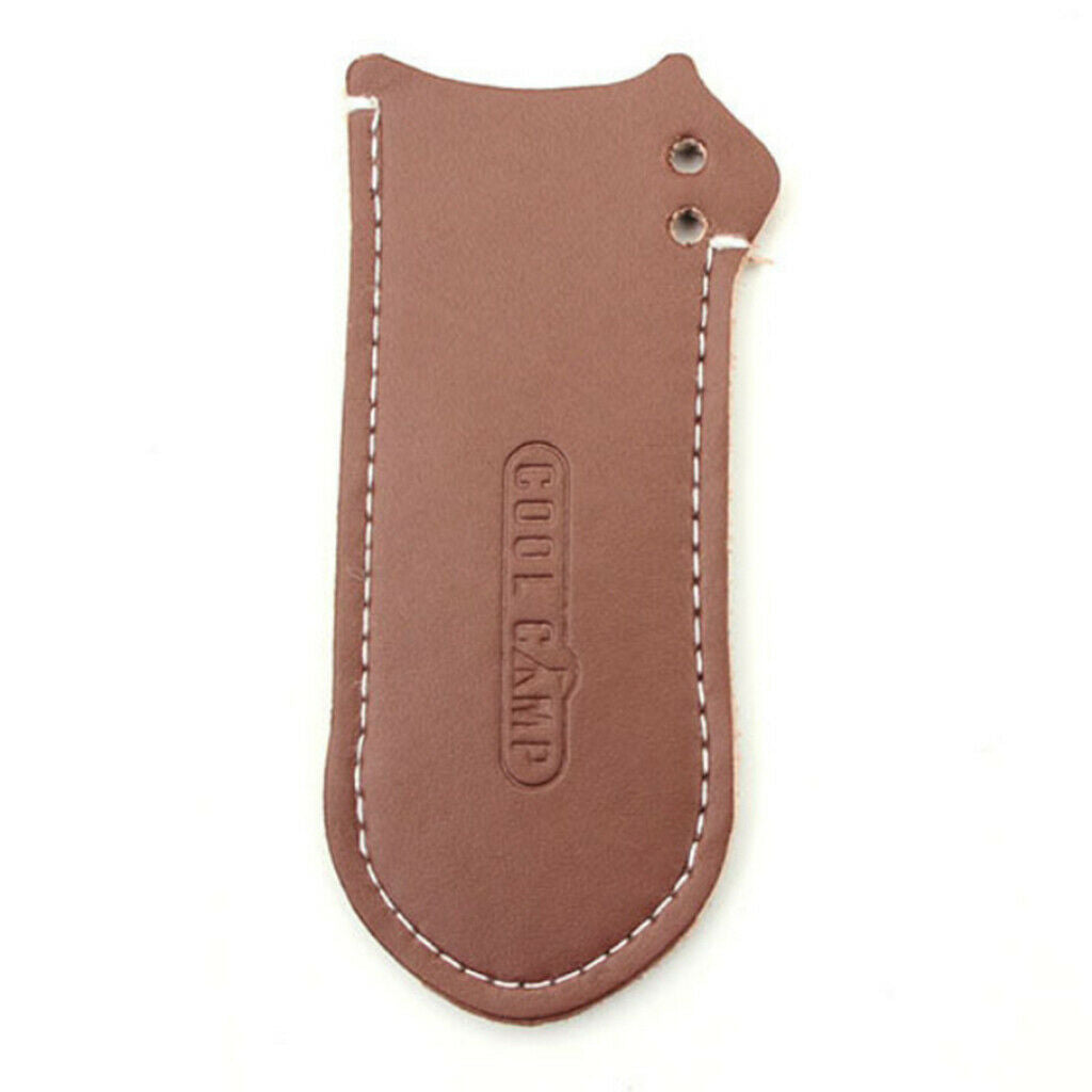 Pan Handle Cover Heat Protective Sleeve PU Leather with String Anti Slip