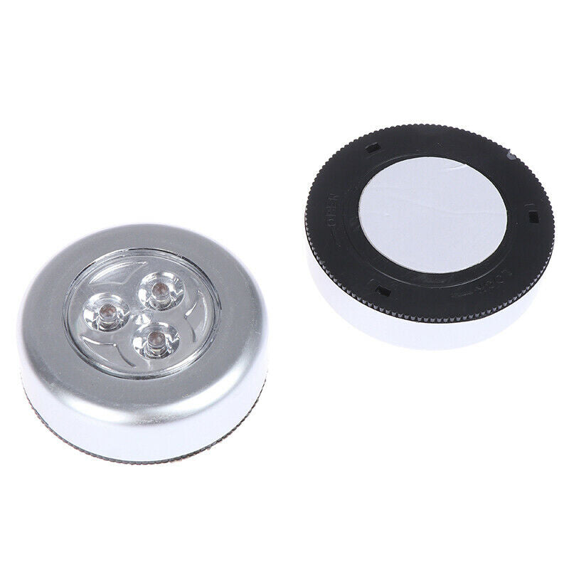 1 Pcs LED Car Touch Lights Push Tap Stick On Click Lamps Battery Power N..l8
