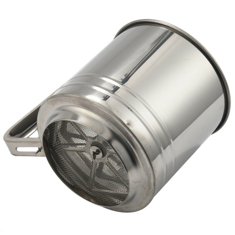 Stainless Steel Flour Sifter Large Baking Sieve Cup for Powdered Sugar P6L8L8