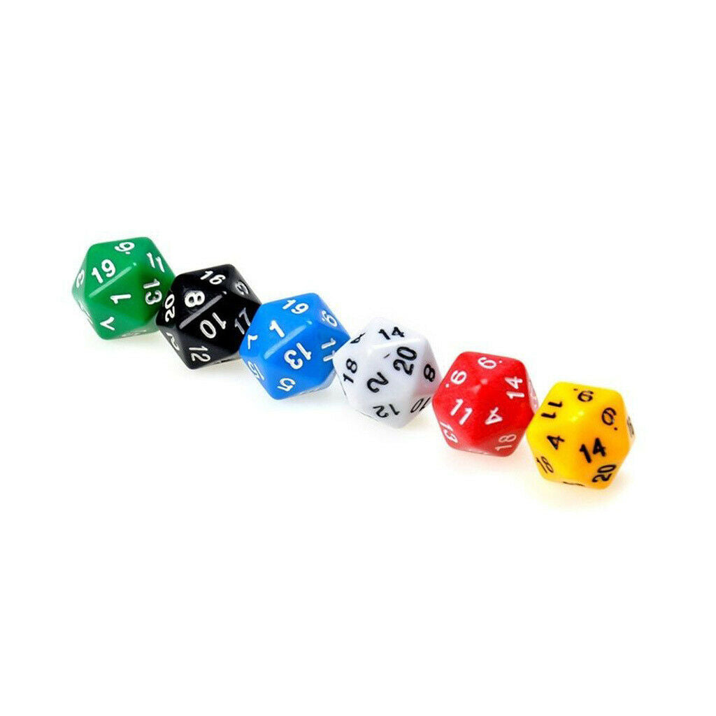 10Pcs Creative Acrylic D4 D20 Dice Role Playing Game for DND Board Game
