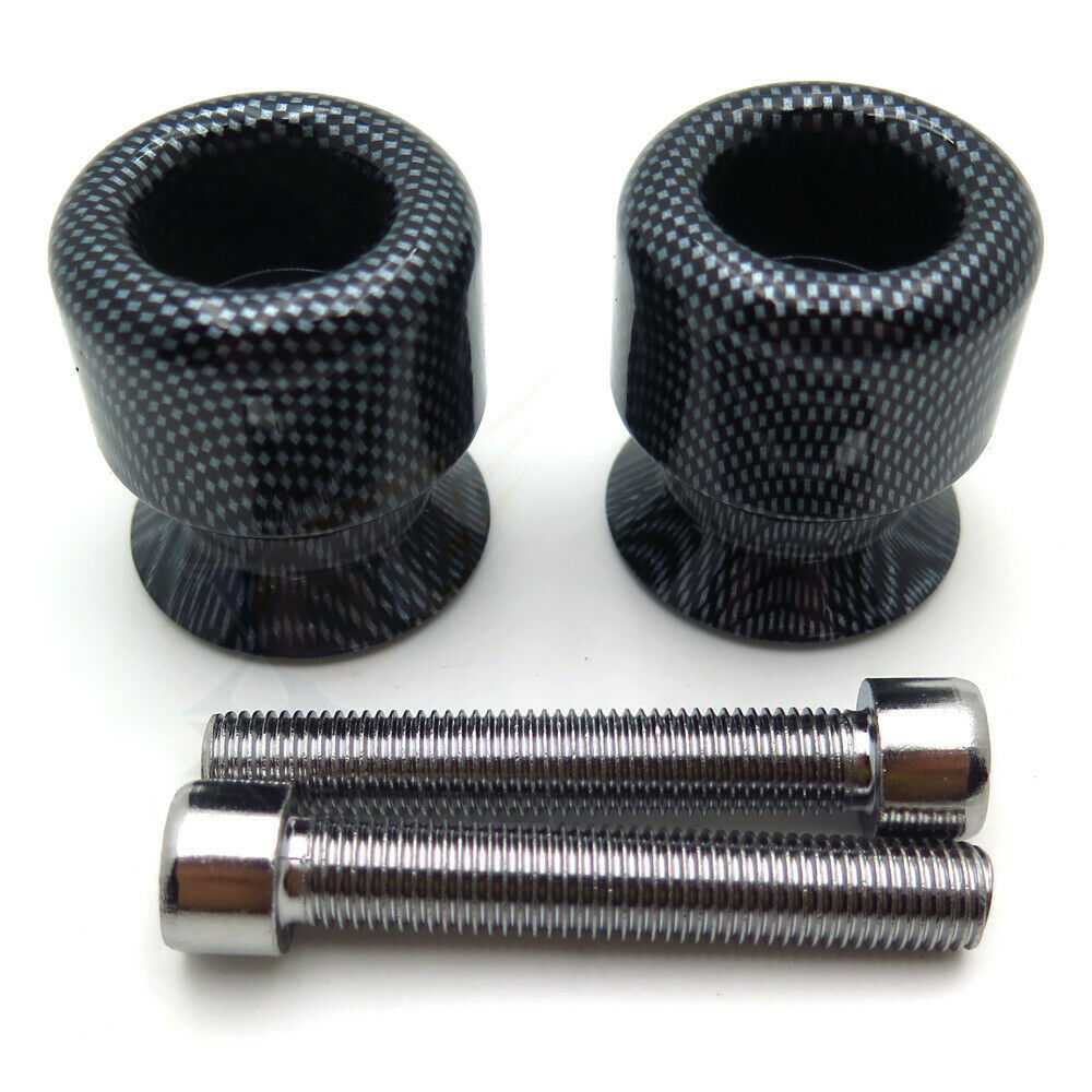 Swingarm Spools 10mm For Kawasaki Ninja 250 Zzr600 650R Z1000 Zx12R Carbon