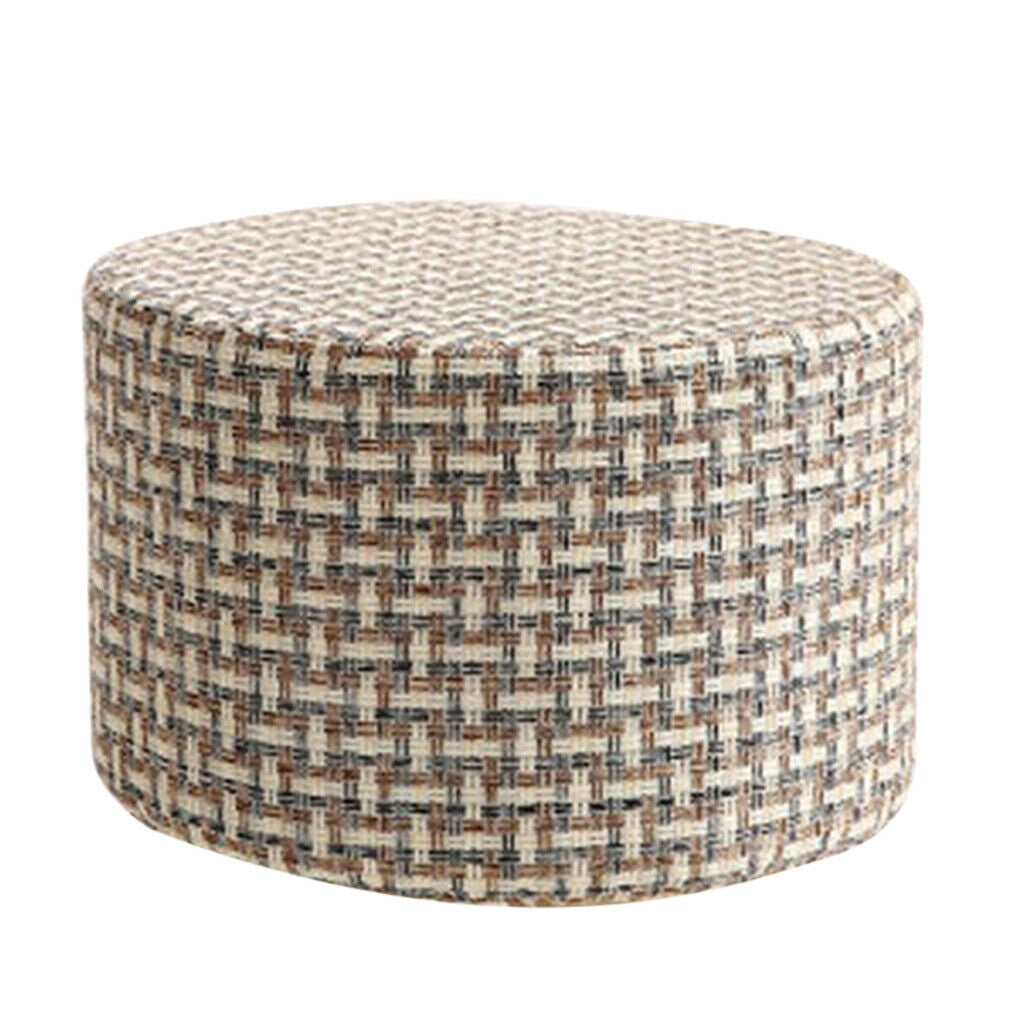 3 Pieces Cotton Decorative Round Wooden Stool Cover