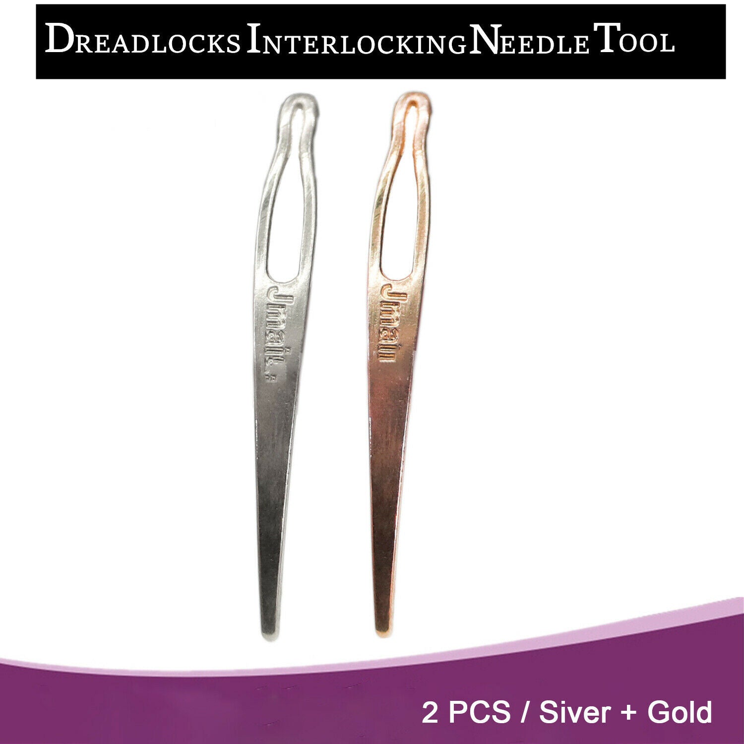2pcs Interlocking Dreadlocks Crochet Hook for Locs Maintain Sisterlock Retighten