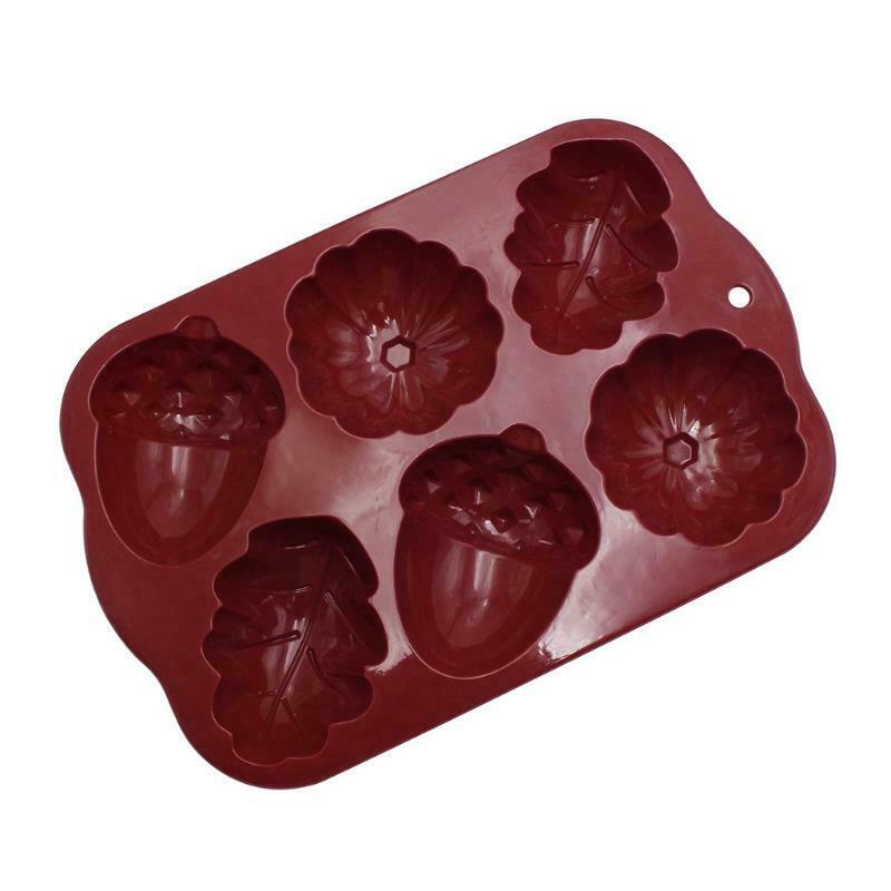Cake Decorations Hazelnut Leaf Pumpkin Lid Shape DIY Molds Silicone Material