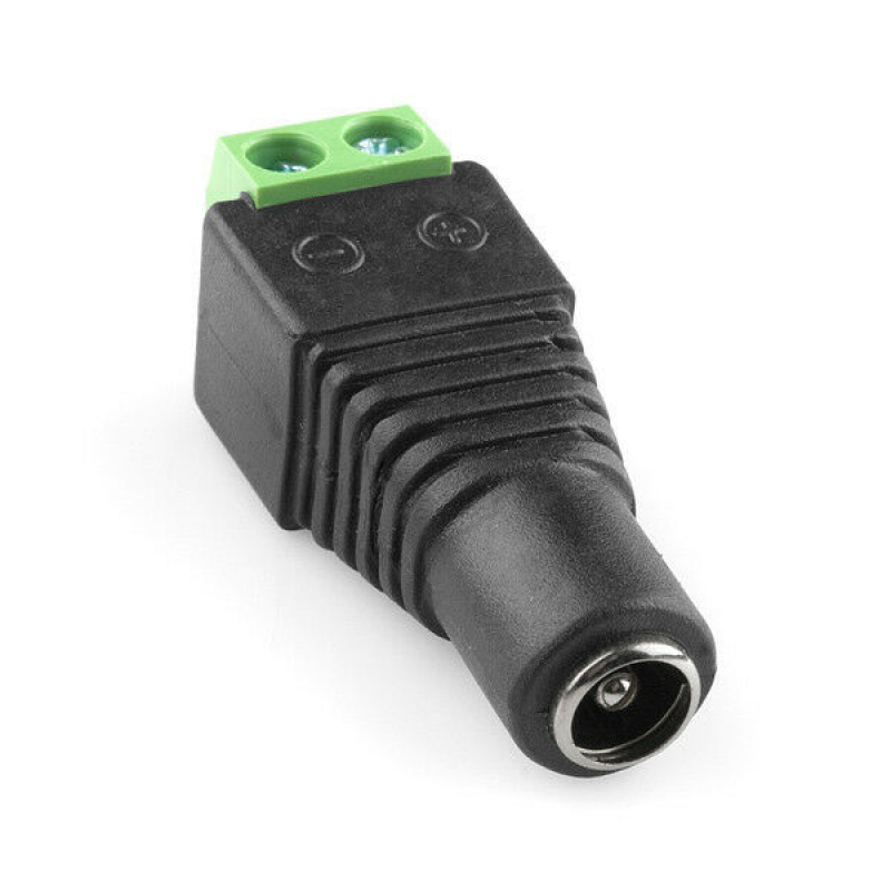 Power Adapter Female Head Solder-Free Dc5.5*2.1 Female To Green Terminal
