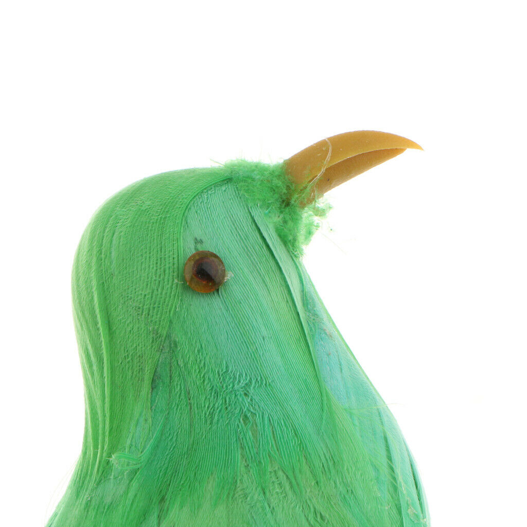 Lifelike Perched Woodland Birds Artificial Feathered bird Crafts Colorful #6