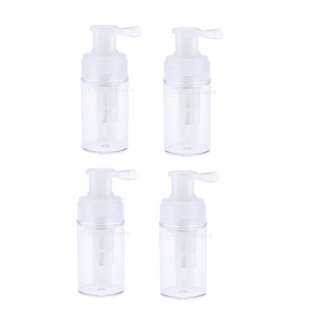 4 Pcs 110ml / 3.72 oz Empty Spray Bottles for Fragrance Powders,Deodorants,Drug