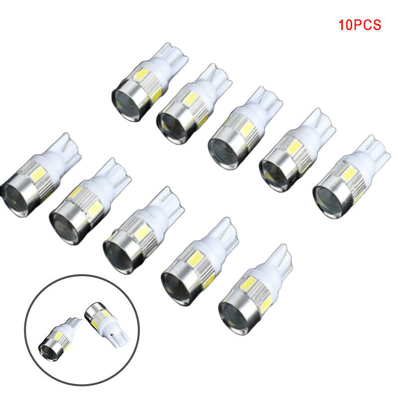 10X White High Power 3W LED Lights Show Wide Light T10 5630 6SMD Bulb Lam.l8