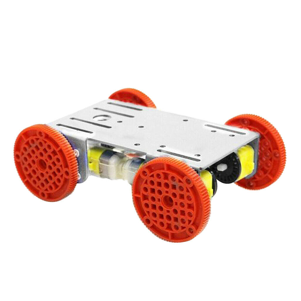 4 Wheel RC Smart Robot Car Chassis Kit, Aluminum Alloy Robotic Car Platform with