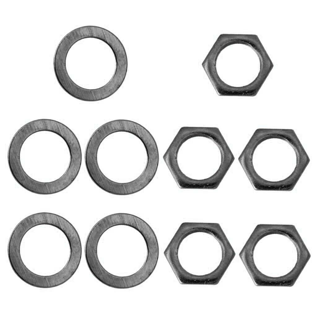Set of 20 Iron Socket Nuts Washers for Electric Guitar Replacement Parts