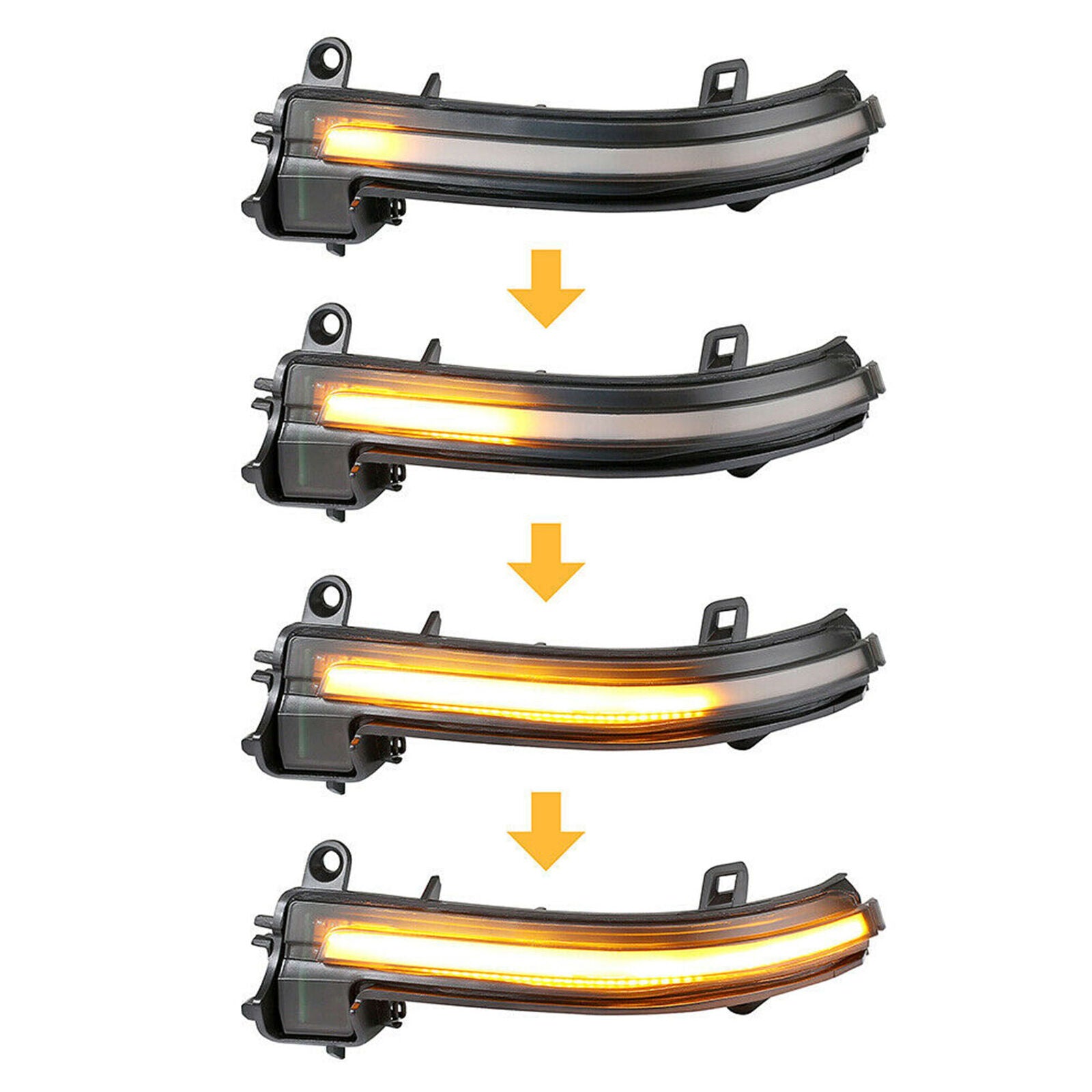 Smoked Side Mirror Turn Signal Lights Blink Sequential For BMW 4 3 2 1 Series i3