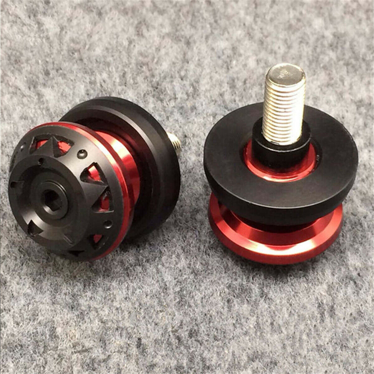 2pcs 6mm RED Swing Arm Spool Sliders For YAMAHA FZ1 FZ6 YZF R1 R3 R6 FZ1 6 8 9