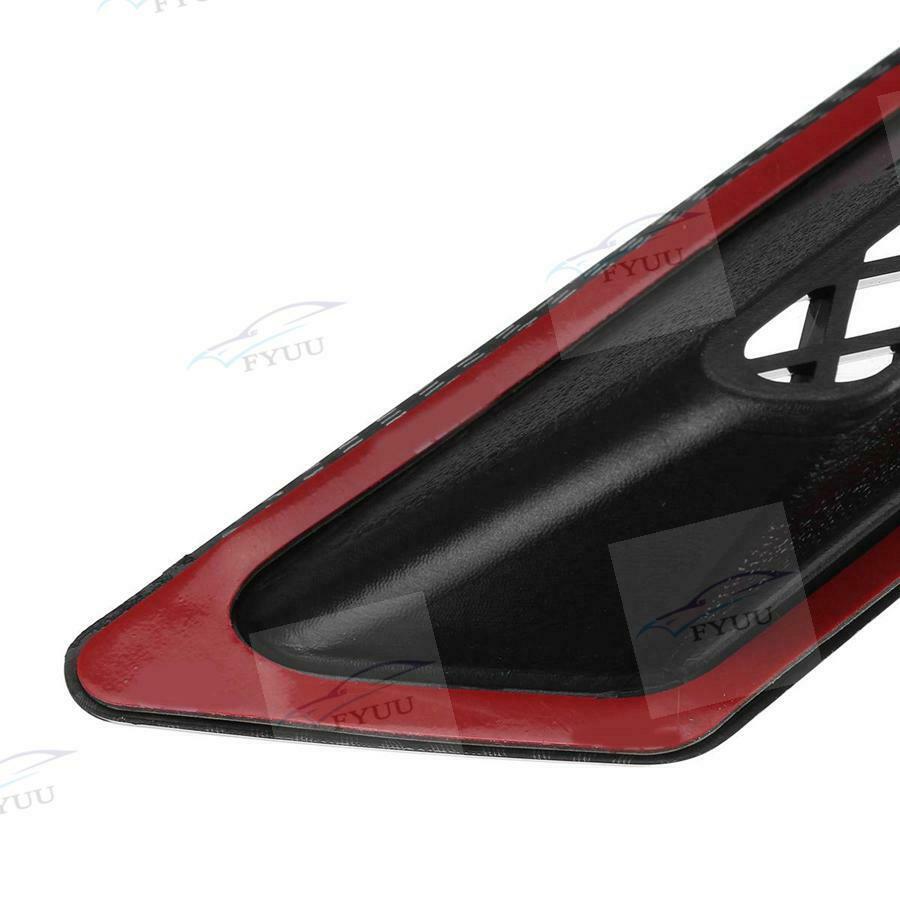 1x FC Style Hood Vent Front Bumper Hood Air Vent Intake Duct Carbon Fiber Look