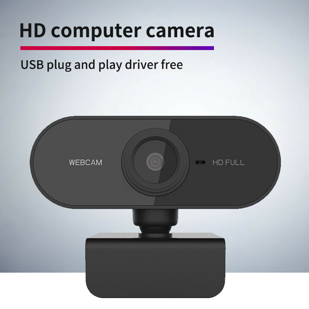 Smart 1080P HD Webcam PC Web Camera Cam Video Recording Built-in Microphone
