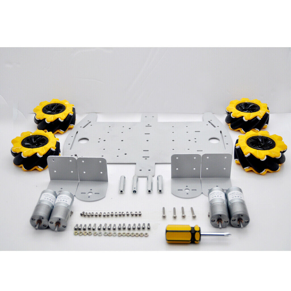 Smart   Car   Robot   Chassis   DIY   Kit  (  TT   Motor ,  Coupling ,  Mecanum
