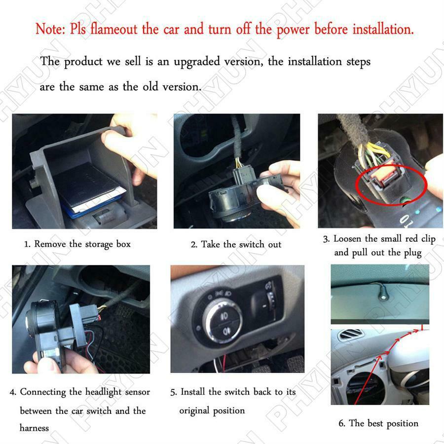 Car Headlight Switch Control Module Sensor Kit For Chevrolet Cruze Opel Astra j
