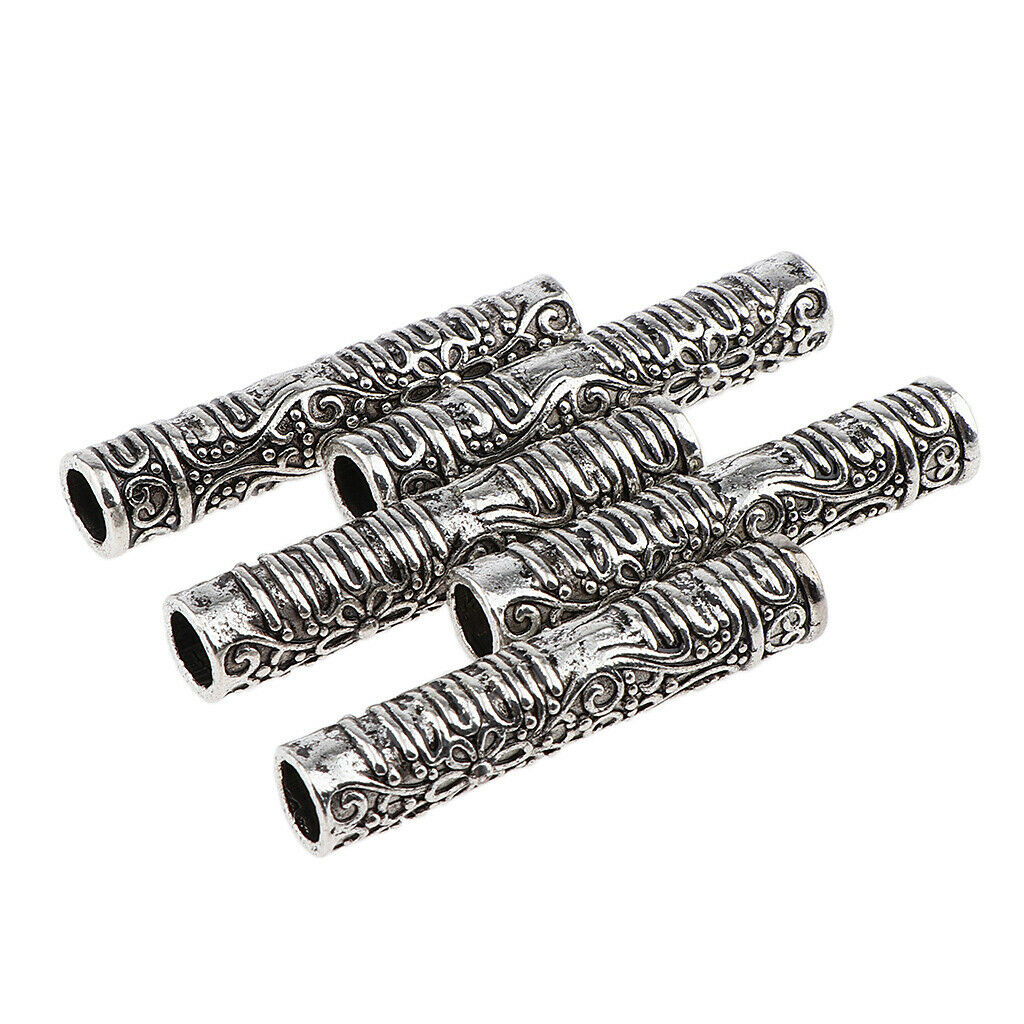 30Pcs Metal Dreadlock Hair Beads Braids Jewelry Making DIY Bracelet Pendant